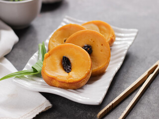 Kue Lumpur Labu Kuning, Indonesian traditional cake made from pumpkin, flour, coconut oil and eggs