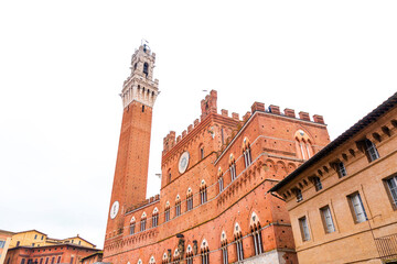  The Palazzo Pubblico, town hall is a palace in Siena, Italy