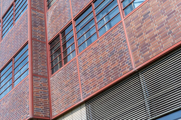 old big industrial building facade