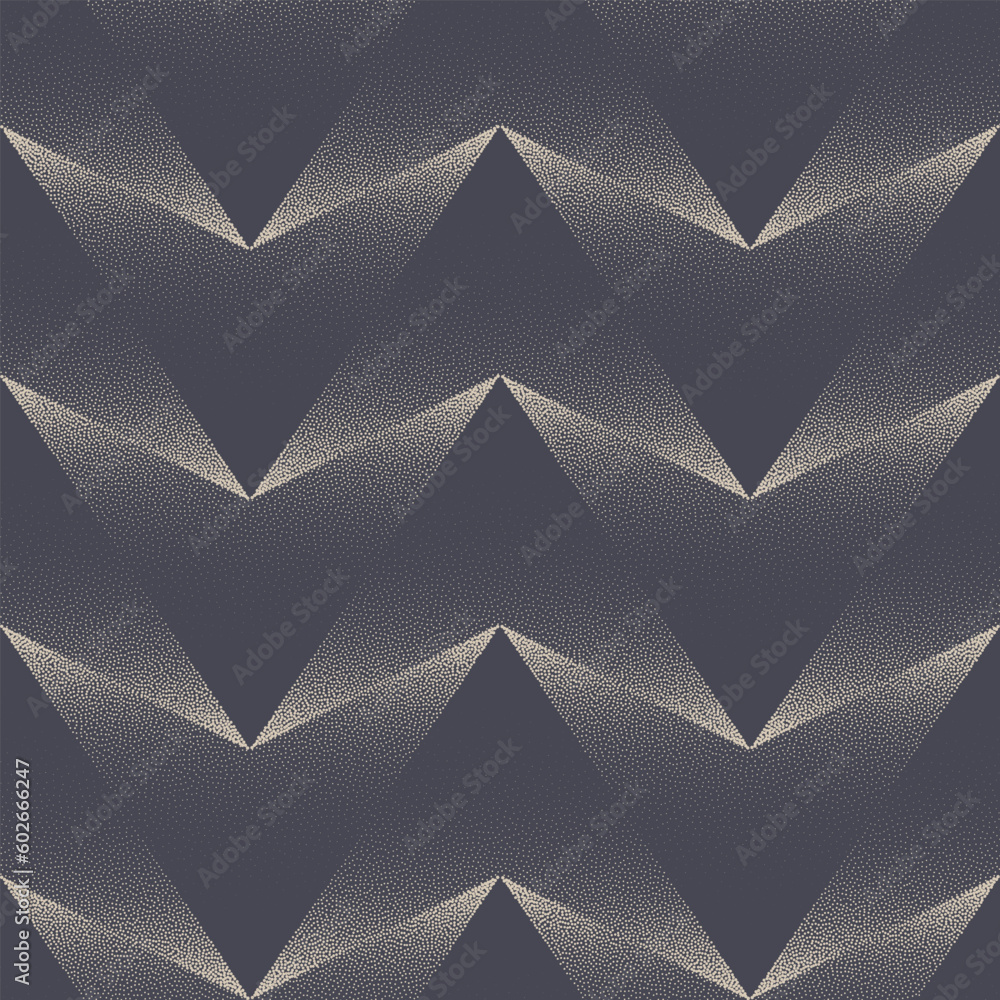 Poster ultra modern geometric seamless pattern vector dotwork abstract background. textile print mod design
