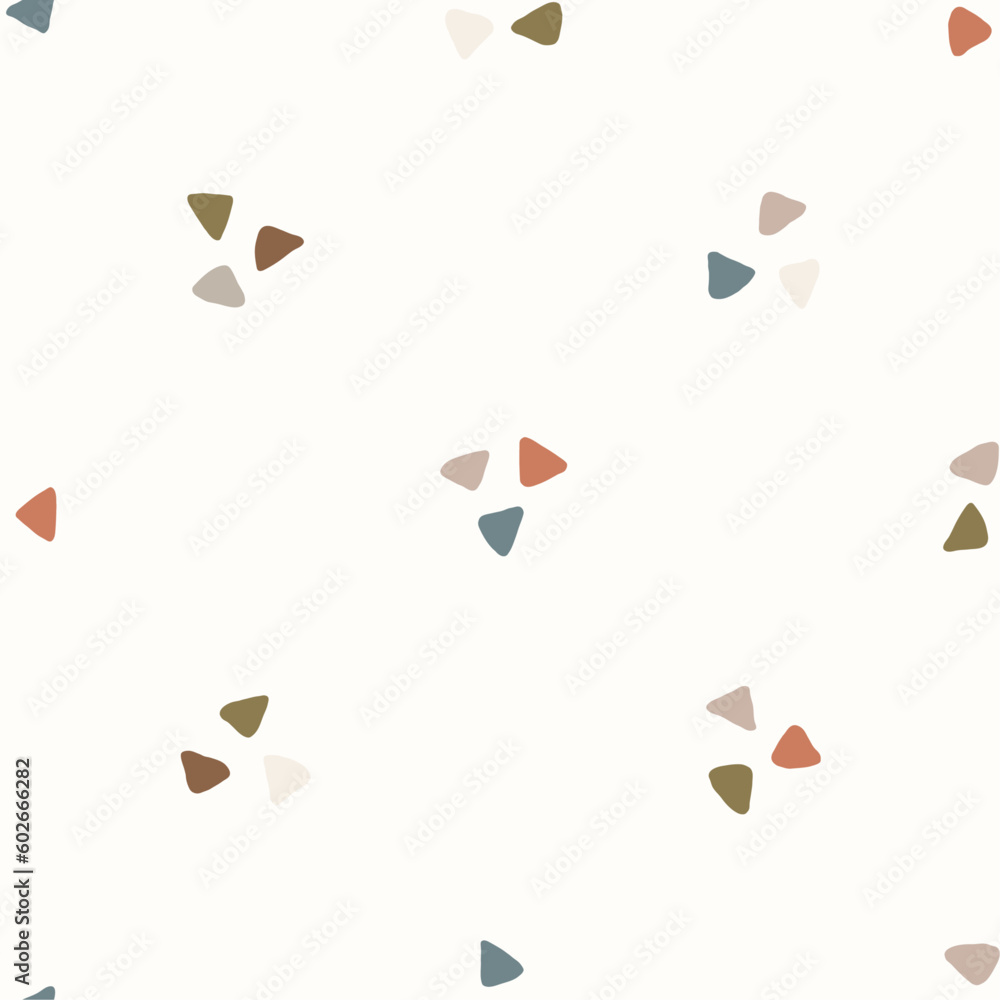Poster triangle scandinavian seamless pattern. repeating hand drawn scandinavia background. repeated modern