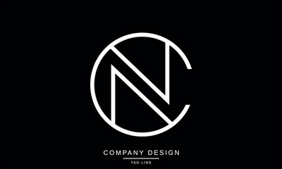 CN, NC, Abstract Letters Logo Monogram