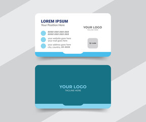 Medical business card design in flat style vector layout
