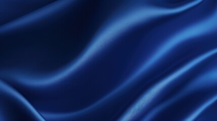 Fototapeta premium Abstract dark blue background. Silk satin. Navy blue color. Elegant background with space for design. Soft wavy folds