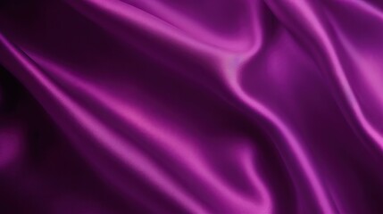 Obraz premium Abstract black purple magenta background. Silk satin. Plum color. Gradient. Dark elegant background with space for design. Soft wavy folds. Christmas, valentine