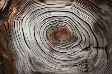 Wooden background, close up of a tree rings texture, generative ai beautiful art