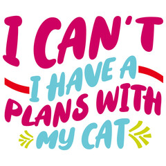 Retro Cat T-shirt Design, Vector