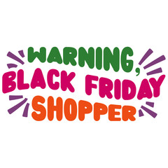 Retro Black Friday T-shirt Design, Vector