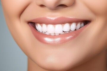 Radiant smile illuminates the room, showcasing perfect teeth and a healthy lifestyle.. Ai generated.