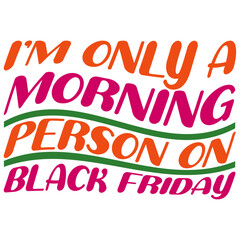 Retro Black Friday T-shirt Design, Vector