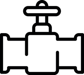 Cargo pipeline icon outline vector. Energy transport. Gas petrol