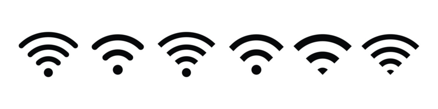Wi-Fi icons pack Free Vector