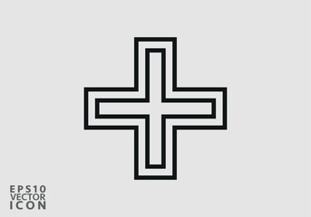 Obraz premium Add Icon vector image. Can be used for phone and tablet. Suitable for mobile apps, web apps and print media.