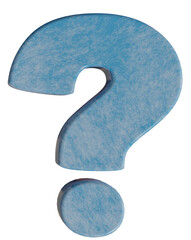 Ice pattern question mark, 3d question mark in different positions. Png question mark. PNG, 3D render.