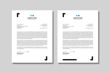 Clean Minimal Letterhead Template 