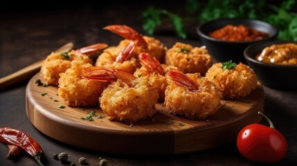 snacks tapas in a spanish bar. Generative AI
