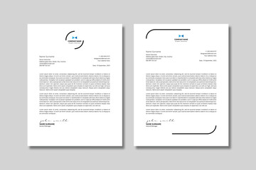 Abstract Letterhead Template