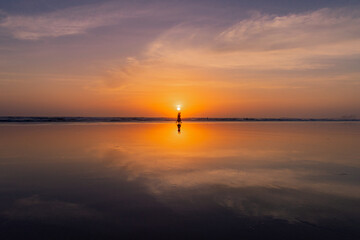 Embrace the gentle embrace of dusk as the sun paints the sky with hues of golden whispers.