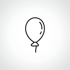 balloon line Icon. balloon web linear icon.