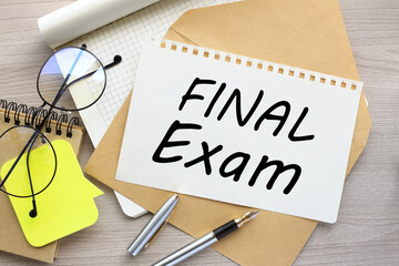 Final Exam Results Test Reading Books Words Concept