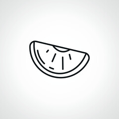 lemon line icon. lemon web linear icon.