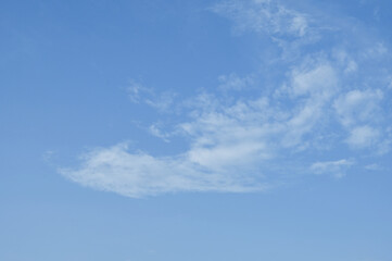 Blue sky background with white clouds  look like happy dragon and her group.