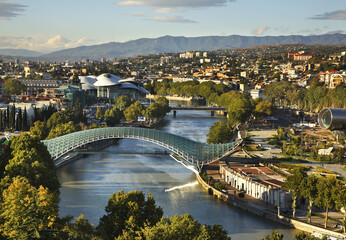 Panoramic view of Tbilisi. Georgia