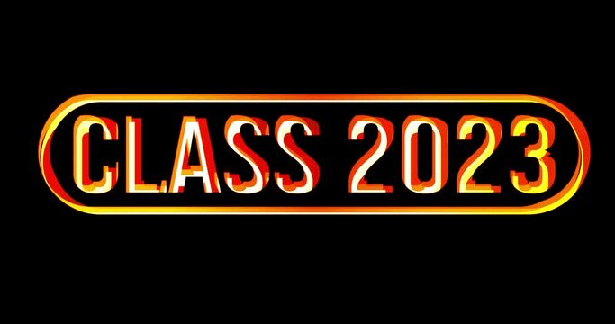Class of 2023. Template for graduation design, party	