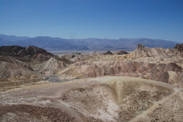 Fototapeta na wymiar Zabriskie Point in Death Valley National Park