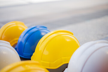 Safety Helmet Engineering Construction worker equipment.