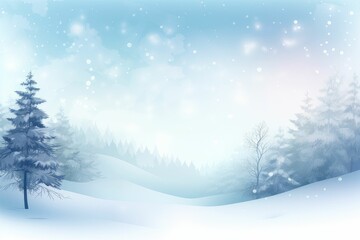 winter landscape with snow. Generative AI