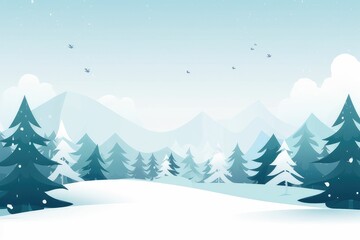 Fototapeta na wymiar winter forest landscape background. Generative AI