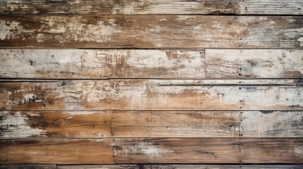 Weathered wooden planks. Weathered three-dimensional wood texture. Wood background. Modern wooden-facing background. Generative AI.