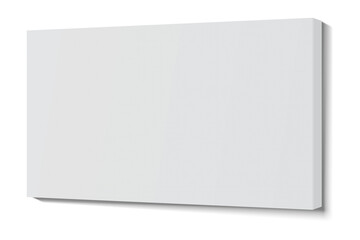 White blank canvas frame.
