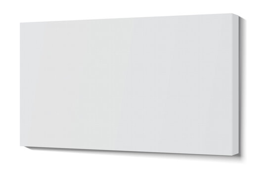 White blank canvas frame.