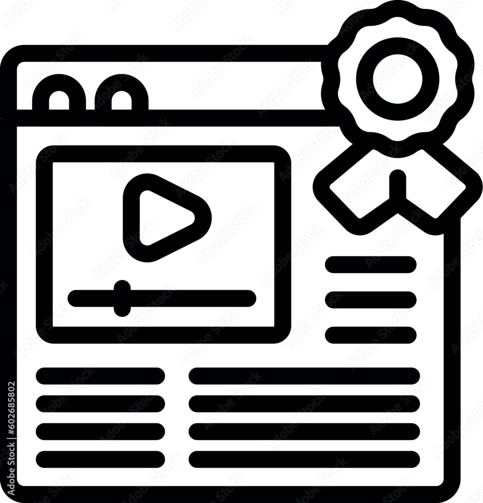 Poster web app project icon outline vector. creative app. boost light