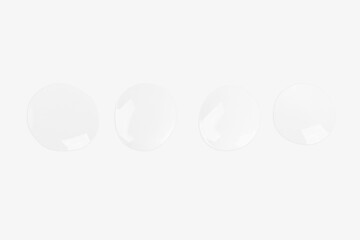 serum texture. Collagen. Chronically Face. Serum Cosmetic. Clear bubbles, air bubbles. Gel texture.  Transparent gel. Drops, trailing, medicine. On a white background.