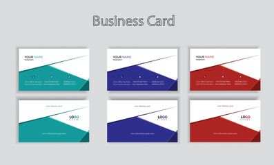 Business card design template for business