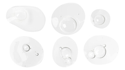 Abstract bubbles background. Cosmetic liquid. Face serum texture. Collagen. Chronically Face. Serum Cosmetic. Clear bubbles, air bubbles. Gel texture.  Transparent gel. Drops, trailing, medicine. PNG