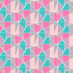 Obraz premium Pastel Geometric Coordinates Collection Vector Seamless Patterns