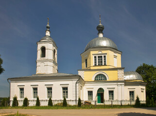 Fototapeta na wymiar Church of St. Nicholas Wonderworker in Torzhok. Tver region. Russia