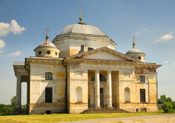 Cathedral of Sts. Boris and Gleb at monastery of Sts. Boris and Gleb (Novotorzhsky Borisoglebsky monastery) in Torzhok. Tver region. Russia
