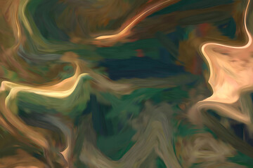 Background Impression Texture Brush Digital Green and Orange