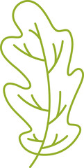 decorative leaf line illustration