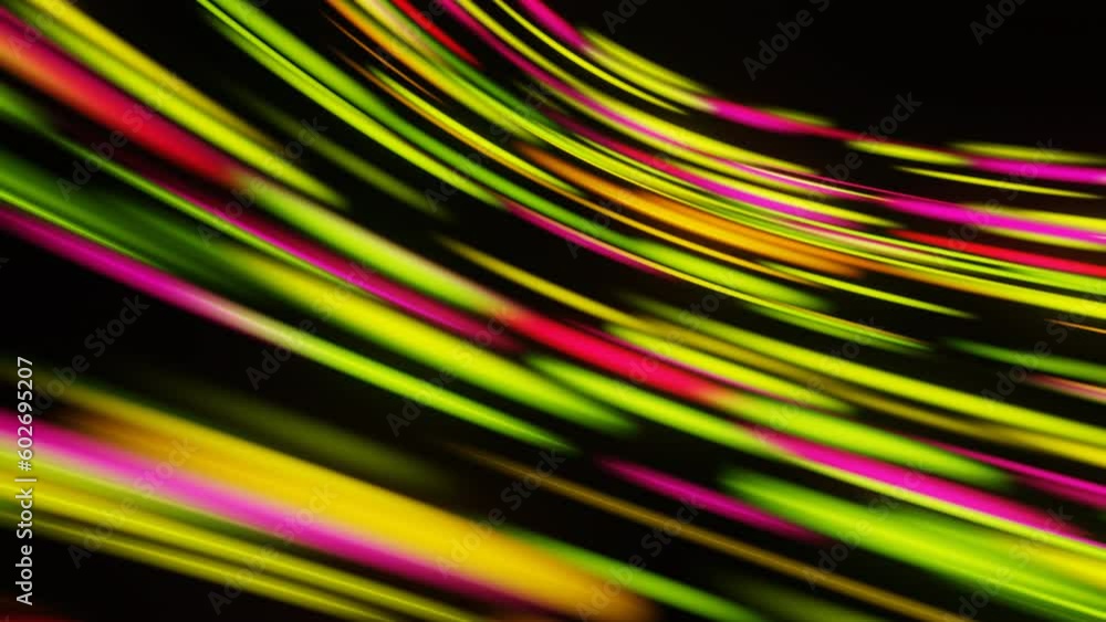 Aufkleber vibrant multicolor light trails in motion, visualizing the intricate nature of networking and fiber 