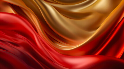 Close-up of wavy red and yellow satin silk fabric
abstract background of elegant burgundy silk or satin with smooth folds. 3D rendering, abstract background, satin, silk, waves. Generated AI