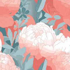 Seamless Colorful Peony Pattern.

Seamless pattern of orchids in colorful style. Add color to your digital project with our pattern!
