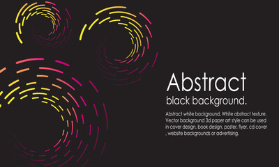 Modern background. Black abstract background. Black abstract texture. Vector background 3d paper art style can be used in cover design, book design, poster, flyer, website backgrounds or advertising.