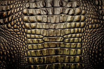 Fototapeten Alligator skin texture background, Generative AI illustrations © Tor Gilje