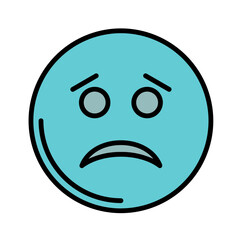 Obraz premium Unamused Face Icon Design